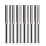 HOZLY CNC Router Bits 1/8 Straight Router Bit 1/8 Shank Straight Flute Carbide End Mill Cutter 2-Flute Milling Tungsten Steel 22mm CEL/45mm OAL for HOZLY