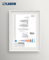 LANON 3 Pairs Nitrile Chemical Resistant Gloves, Reusable Heavy-Duty Rubber Gloves, Acid, Alkali & Oil Protection, Non-Slip, Large LANON Protection