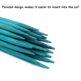 Garden Wood Plant Stakes Green Bamboo Sticks,HAINANSTRY Sturdy Floral Plant Support Stakes Wooden,Wooden Sign Posting Garden Sticks(25 Pack 18 HAINANSTRY