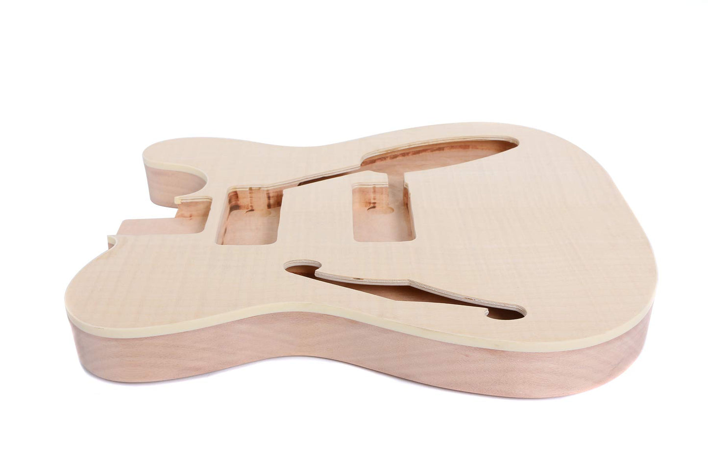 Unfinished Guitar Body Replacement Mahogany Maple wood For Tele Style Electric guitar - WoodArtSupply