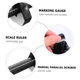 Uonlytech Woodworking Scribe Adjustable Screw Scriber Gauge Carpentry Marking Gauge Carpentry Manual Parallel Marking Gauge Manual Parallel Scriber Uonlytech