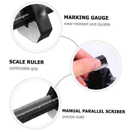 Uonlytech Woodworking Scribe Adjustable Screw Scriber Gauge Carpentry Marking Gauge Carpentry Manual Parallel Marking Gauge Manual Parallel Scriber Uonlytech