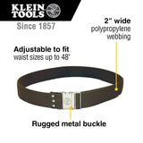 Klein Tools 5225 Tool Belt, Adjustable Electrician Belt is 2-Inch Wide, Adjusts for 48-Inch Waist Klein Tools