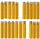 HAowosi 20 pc 1/2"Carbide Tip Tipped Cutter Tool,Metal Lathe Cutting Tools,Lathe Tools Metal Cutting for Metal Lathe Turning, Boring, and Chamfering HAowosi