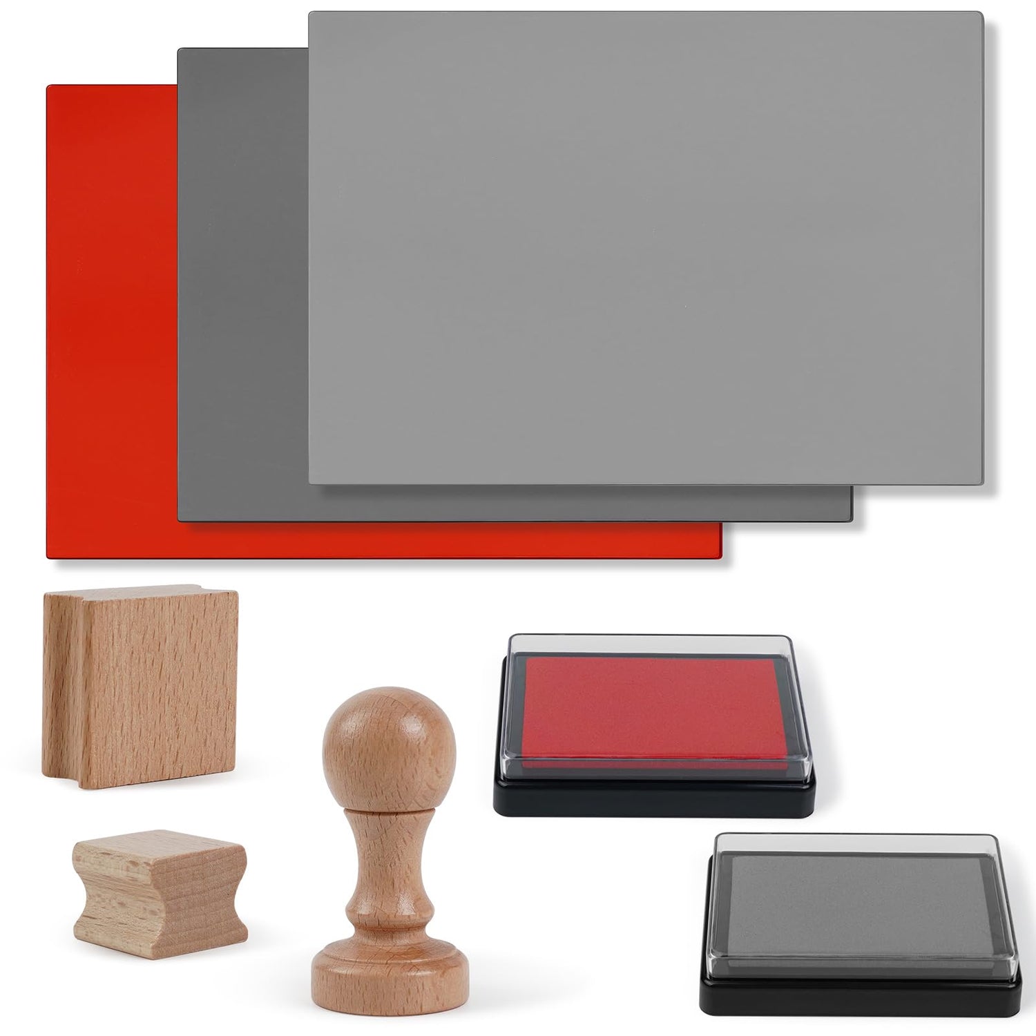 Twotrees Rubber Stamp Kit Rubber Mat Laser Engraving Material Seal Engraving DIY Art Design Material for Laser Engraving Marking Machine Twotrees