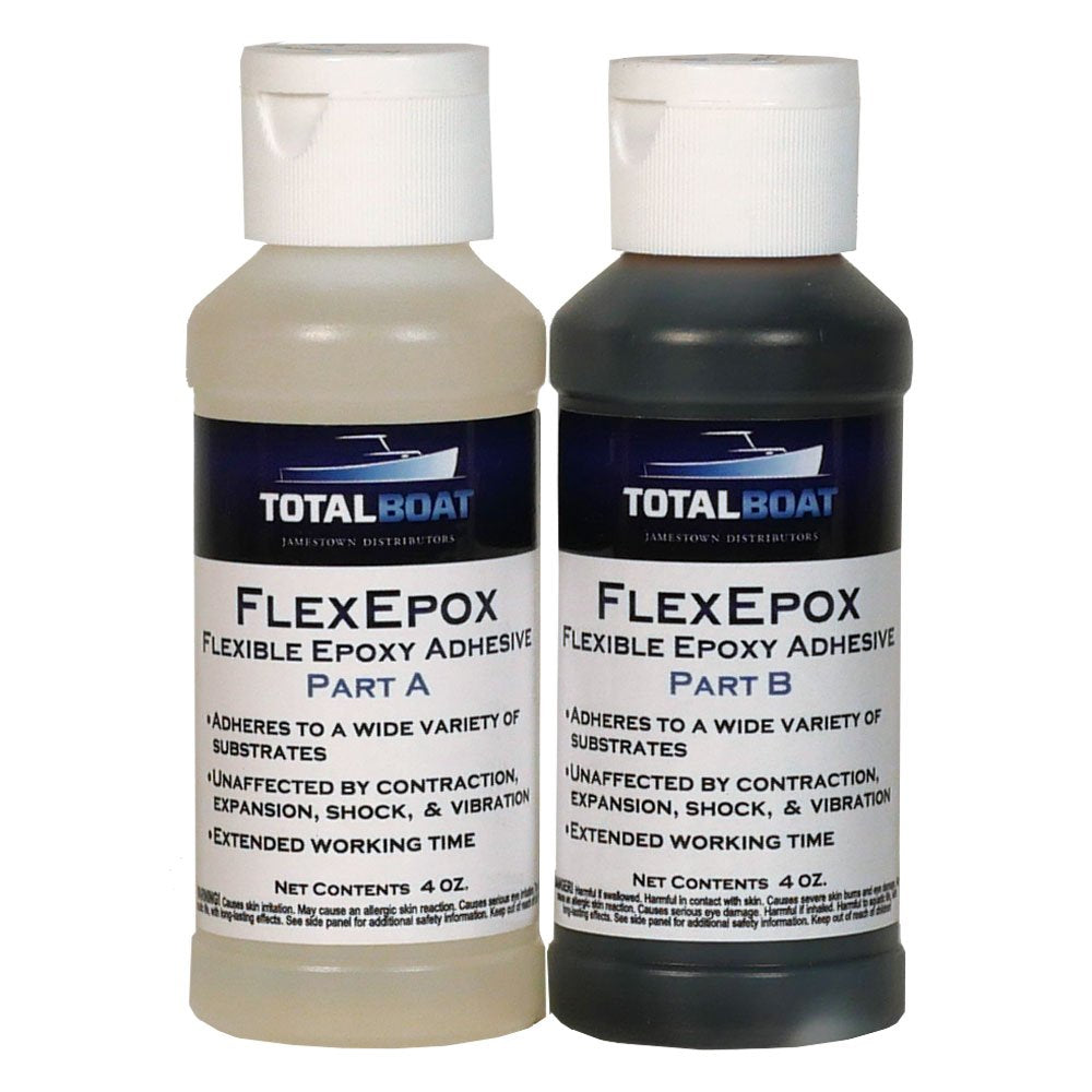 TotalBoat FlexEpox Flexible Epoxy Adhesive (8 Ounce) - WoodArtSupply