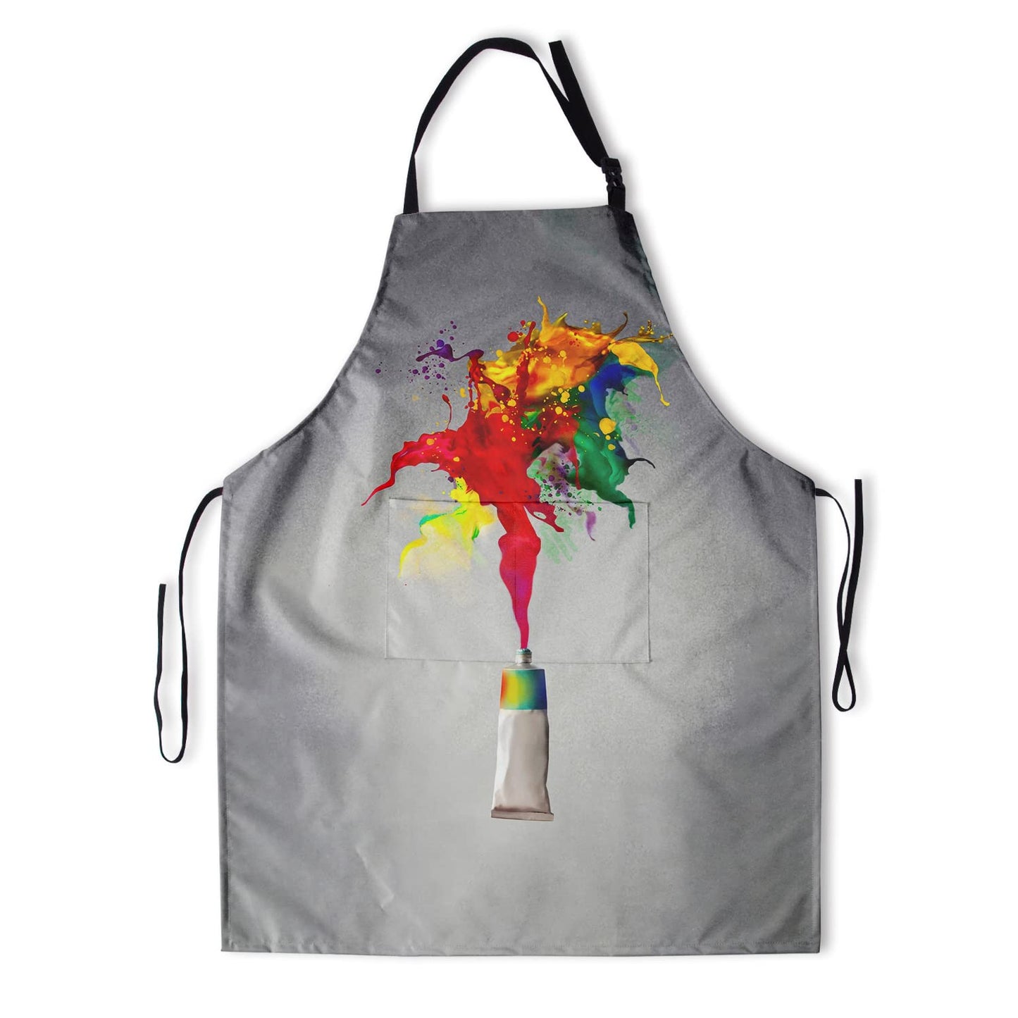 Granbey Colorful Artist Painting Apron For Women Men With 2 Pockets And Adjustable Neck Art Painter Aprons For Gifts - Home Garden Kitchen Oil - WoodArtSupply