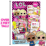 Horizon Group USA L.O.L. Surprise! Double Feature Super Sketch & Create, 350+ Piece Art Activity Set, Includes Coloring Pages, Crayons, Gel Pens, L.O.L. Surprise!