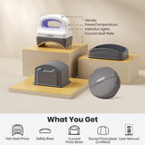 EENOUR Hat Press Machine, Mini Heat Press for Caps with 3 Heating Levels & Auto-Off, Handheld Cap Easy Press with 3"×5.5" Arched Heating Plate, 2 EENOUR