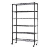 BestMassage 72"x48"x18" 6 Tire Wire Shelving Unit NSF Storage Shelves Large Heavy Duty Metal Shelf Organizer Height Adjustable Commercial Grade Steel BestMassage