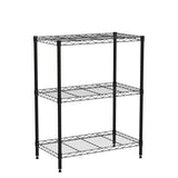 3-Tier Storage Shelves Adjustable,Wire Shelving Heavy Duty Storage Rack(150 Lbs Loading Capacity/Shelf) Metal Shelf Organizer Wire Rack Shelf for MGHH