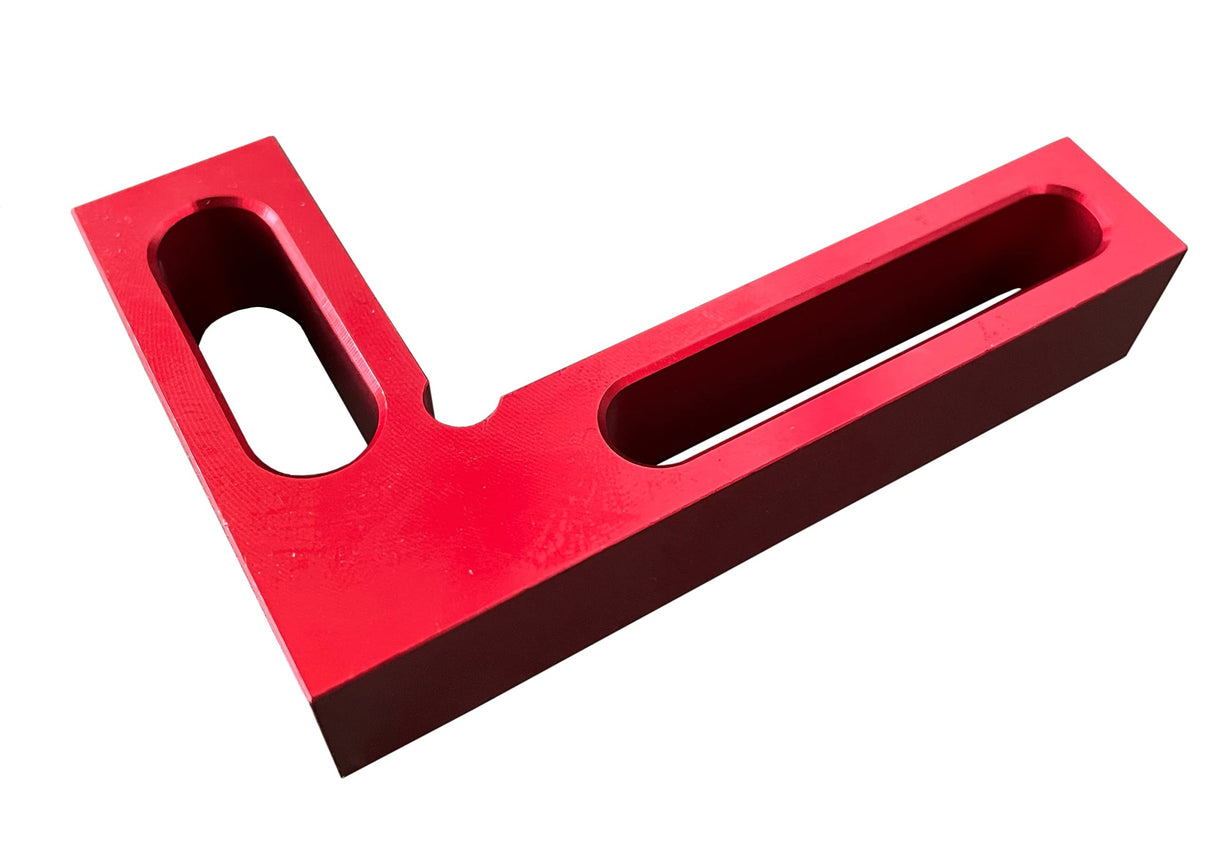 Lkonwee 90 Degree Mini Positioning Square, Small Pocket Right Angle Clamps Woodworking Carpenter Tool, Check Square on Carpenter Cutting Tools (Red) Lkonwee
