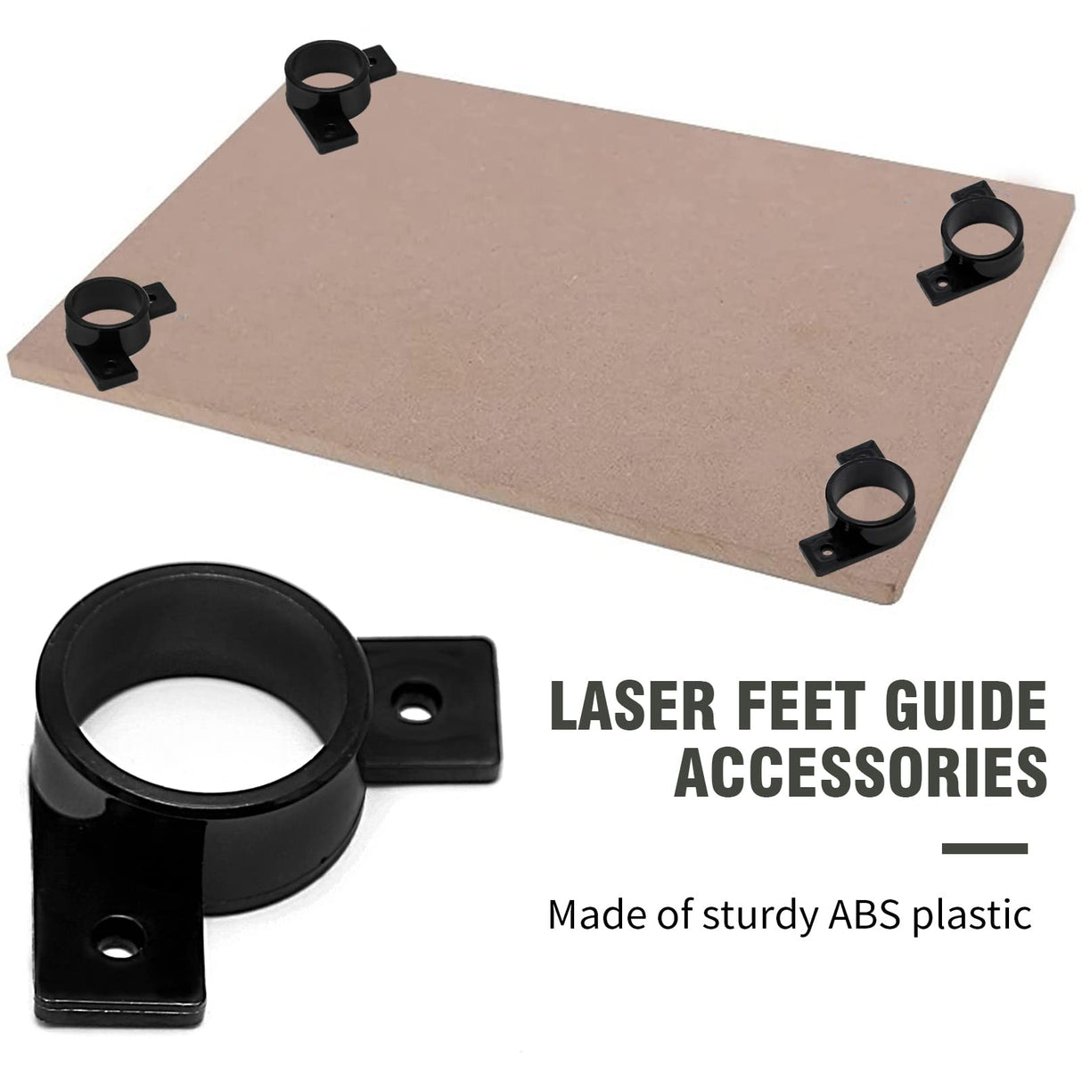 DUZFOREI 4PCS Laser Feet Guide with Mounting Screws, Engraving Machines Mounting Feet, Laser Leg Holders Replacement for Tool D1 Laser Cutter DUZFOREI