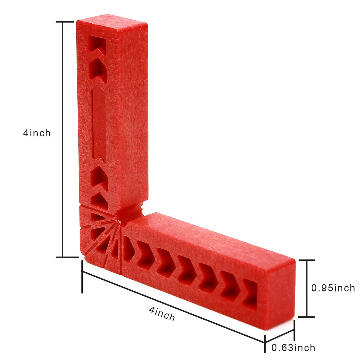 KINJOEK 6 PCS 4 Inch 90 Degree Positioning Squares, Right Angle Clamps Woodworking Carpenter Corner Clamping Square Tool for Picture Frames, Boxes, KINJOEK
