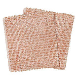 REDECKER 2-Ply Woven Copper Scrubbing Cloth - Durable and Non-Abrasive Scrubber, Machine Washable, Alternative to Chore Boy Copper Scrubber, Copper REDECKER