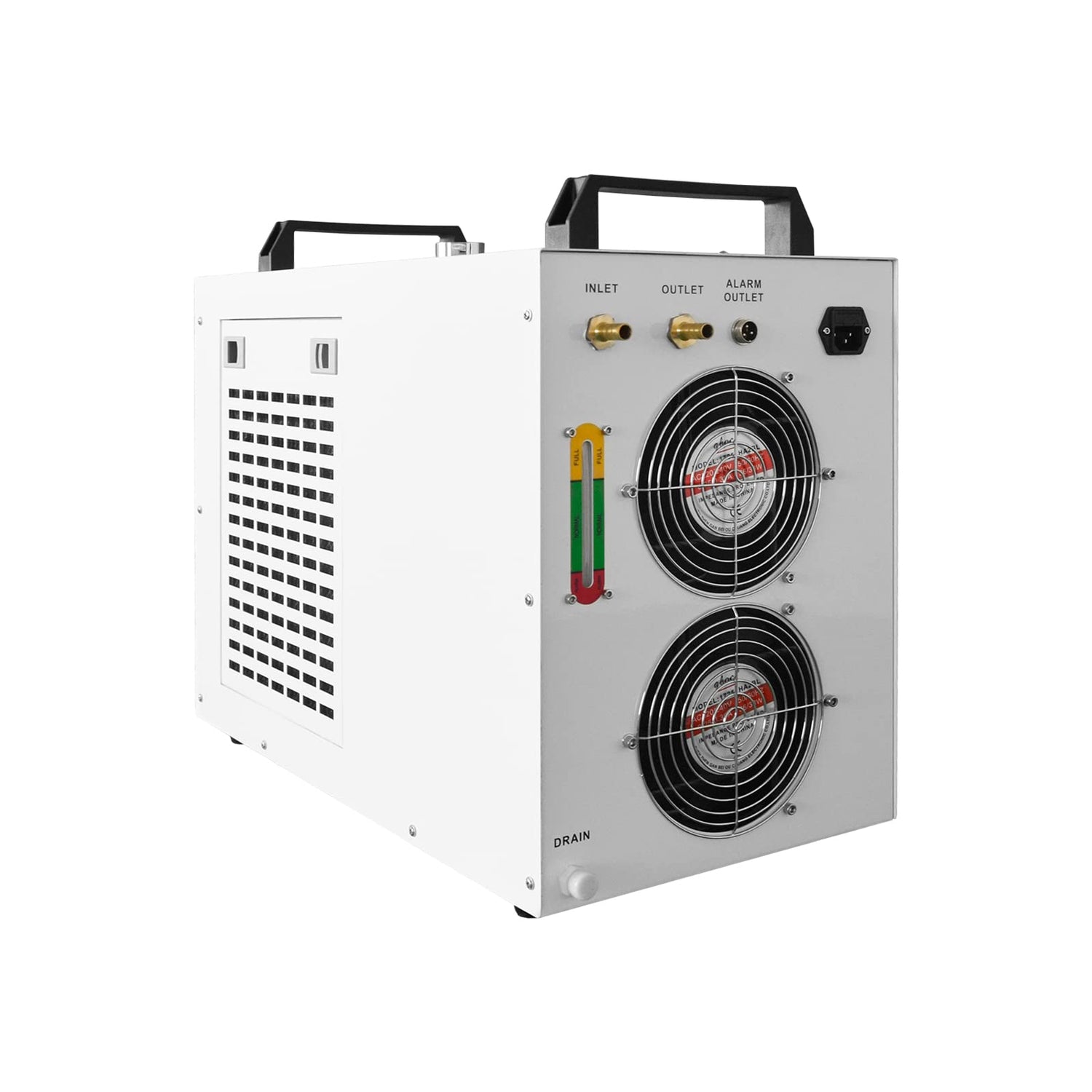 Industrial Chiller, 110V CW-5200 Industrial Water Chiller, 9L Capacity Cooling Water,0.15A-2.3A Current Recirculating Chiller for 50W to130W SDKEHUI