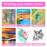 VigorFun Art Kit, Drawing Painting Art Supplies for Kids Girls Boys Teens, Gifts Art Set Case Includes Oil Pastels, Crayons, Colored Pencils, VigorFun