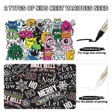 Betem 4 Count Dual Tip Oil Based White Black Paint Markers Paint Pens(0.7mm & 3mm), Permanent Paint Marker, Waterproof, Quick Dry, for Rock Painting, Betem