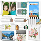NEOACT 132Pcs Sublimation Blanks Set for Adults - DIY Craft Kit NEOACT