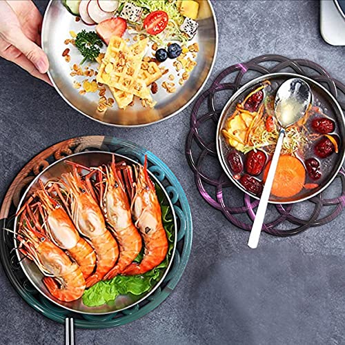 Large Coaster Molds, 3 PCS Silicone Molds for Resin Casting, Mandala Coaster Resin Molds Set, Round Coaster Epoxy Molds for Making Carved Hollow Cups ZMCHE