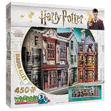 Wrebbit3D Harry Potter Diagon Alley 3D Puzzle for Teens and Adults | 450 Real Jigsaw Puzzle Pieces | Not Just an Ordinary Model Kit for Adults for Wrebbit