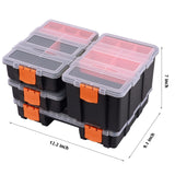 Makitoyo MP009 Hardware & Parts Organizers Versatile and Durable Storage Toolbox, 4PCS Set Makitoyo