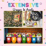 LiQunSweet 40 Pcs 4 Styles Rainbow Unicorn Unfinished Wood Slice Cutouts Blank Wooden Ornaments for Crafts LiQunSweet