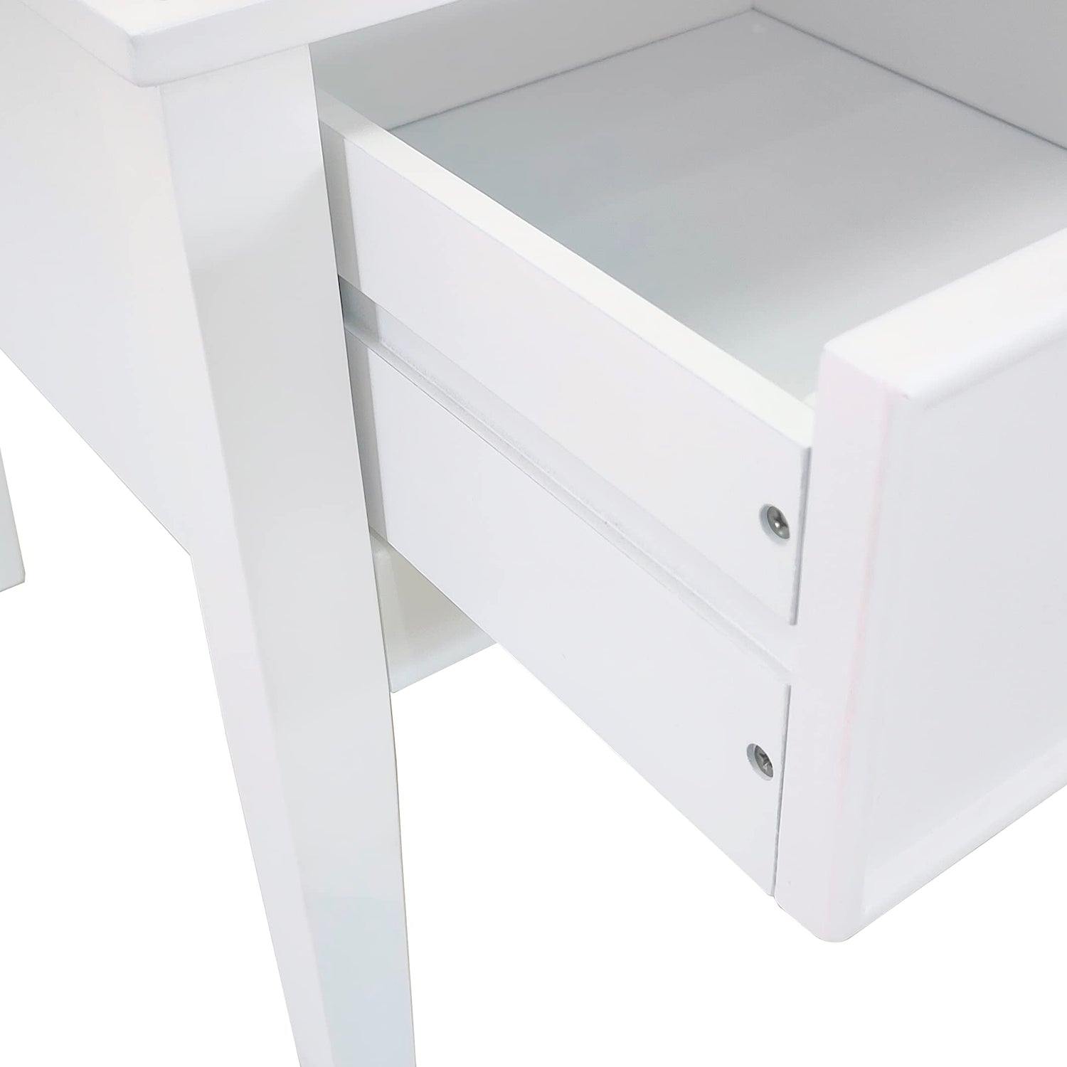 Kings Brand Furniture - Versailles Curio Display Storage Accent Cabinet with Glass Shelves (White) Kings Brand Furniture