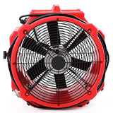 MOUNTO AM25AX 2-Speed 1/4hp 4000cfm 18inch Axial Air Mover Fan Blower with Roto-Mold housing for Water Damage Restoration MOUNTO