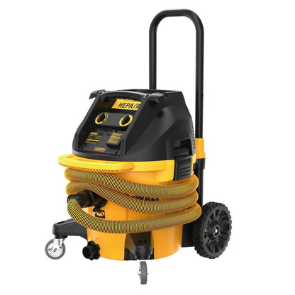 DEWALT 10 Gal. Dust Extractor with Automatic Filter Clean (DWV015) Wet/Dry Vac, Yellow - WoodArtSupply