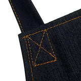 Dadidyc Durable Black Denim Aprons for Men/Women with Pockets Tool Apron Waterproof Adjustable Canvas Apron Lightweight Kitchen Apron Work Apron Dadidyc