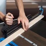 POWERTEC 71766 Precision Miter Gauge System for Table Saw Kit w/Telescoping Fence | 11 Preset Angle Stops, Extension Fence with Scale and Flip Stop POWERTEC