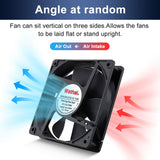 Wathai EC 120mm x 25mm Ball DIY Cooling Ventilation Exhaust Fan 110V 115V 120V 220V 240V AC Axial Case Muffin Fan Wathai