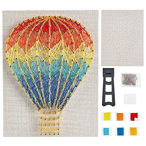 WEBEEDY String Art Crafts Kit for Beginner Adults and Kids 3D Handmade Hot Air Balloon DIY String Art Kit Art Supplies Art Craft Projects Girls WEBEEDY