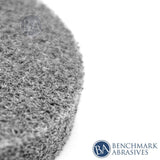 Benchmark Abrasives 3" Quick Change Silicon Carbide Non-Woven Surface Preparation Wheels for Sanding Polishing Paint Removal, Male R-Type Backing Use Benchmark Abrasives