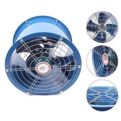 110V 550W 16'' Explosion Proof Fan, 1570-3180 CFM Utility Blower Fan/Explosion-Proof Axial Flow Fan Exhaust Fan Cylinder Pipe Fan Ventilator - WoodArtSupply