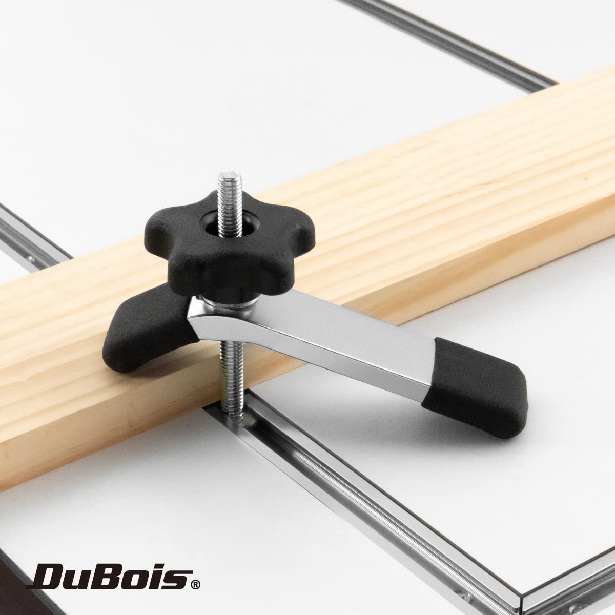 DUBOIS 51018 T-Track Hold Down Clamp, 5-1/2” L x 1-1/8” W, 4 Pack, T Track Clamps for Woodworking DuBois