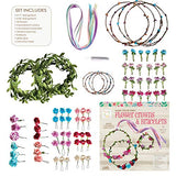 Hapinest Make Your Own Flower Crowns and Bracelets Craft Kit for Girls Gifts Ages 6 7 8 9 10 Years Old and Up Hapinest