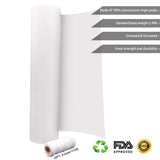 YRYM HT White Kraft Butcher Paper Roll -18 inch x 2100 inch (176 ft) Food Grade White Wrapping Paper for Meats of All Varieties - Unbleached Unwaxed YRYM HT