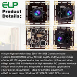 ELP 5mp Wide Angle USB Camera Module for Computer and Raspberry Pi Mini UVC USB2.0 PC Camera 100degree Low Distortion Webcam Board MI5100 Lightburn ELP