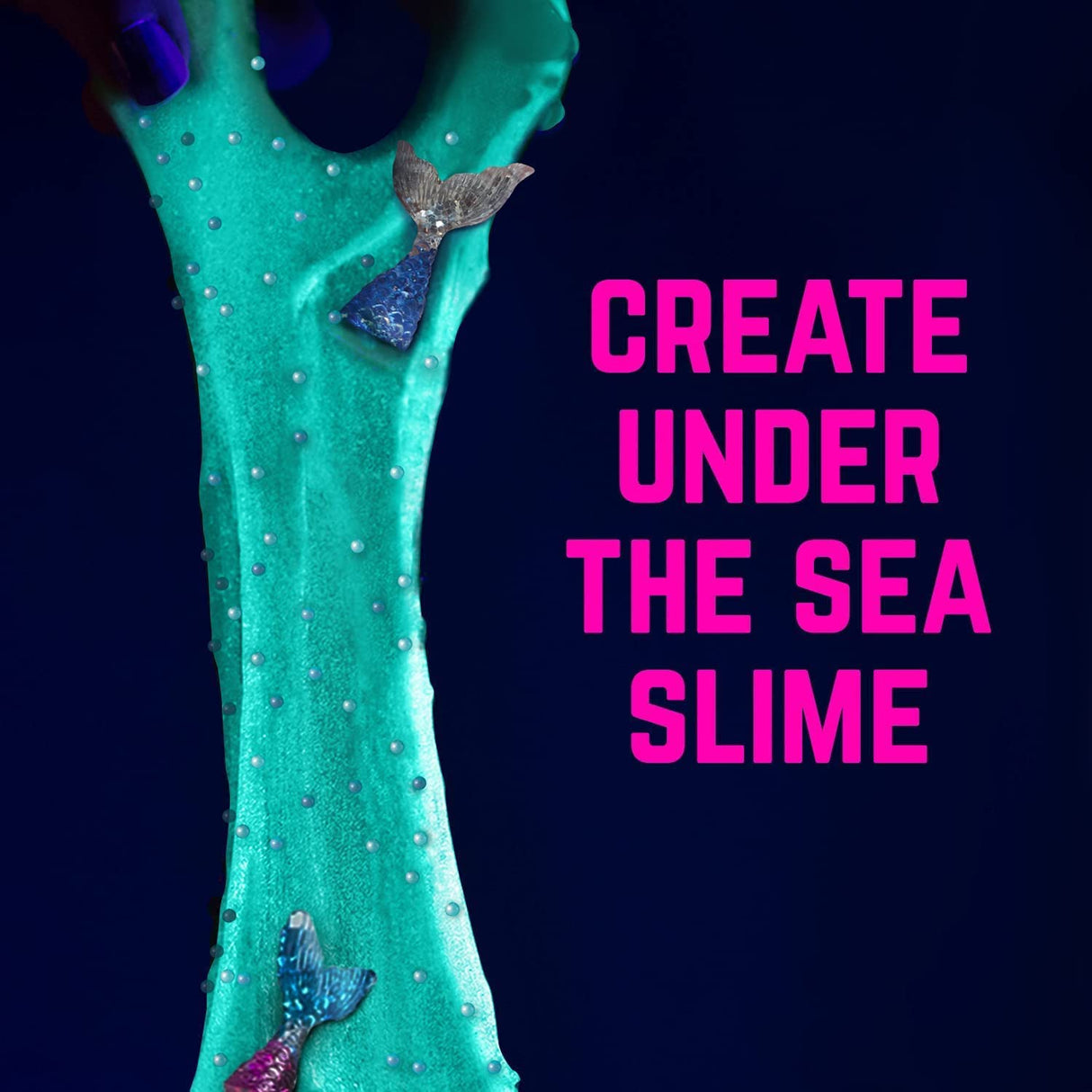 GirlZone Egg Surprise Mermaid Sparkle Slime Kit, 39 Pieces to Make Glow in The Dark Slime with Glitter Slime Add Ins, for Girls 8-12 GirlZone