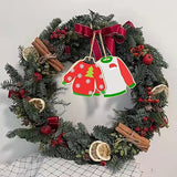 Clothes Wood Wooden Clothing Shape Unfinished Wood Sweater Blank Wood Pieces Wooden with Twines Art Ornaments for Christmas Wedding Birthday Party Zontween