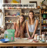 Eco Stone, Eco Casting Set, Non-Toxic Plaster of Paris Powder Alternative, Liquid Polymer Included, Quick Demold, Easy Mineral Casting Acrylic Resin unicone art