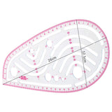 BUDDE Sew French Curve Metric Ruler - 4 Style Fashion Clear Metric Sewing Ruler Set, French Curve Pattern Ruler Kit for Beginners Tailors Designers BUDDE