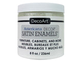DecoArt Satin Enamels Acrylic Paint, 8 fl. oz. Jar, Pure White (Pack of 1) DecoArt