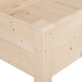 Outsunny Raised Garden Bed with Legs, 48" x 22" x 30", Elevated Wooden Planter Box, Self-Draining with Bed Liner for Vegetables, Herbs, and Flowers Outsunny