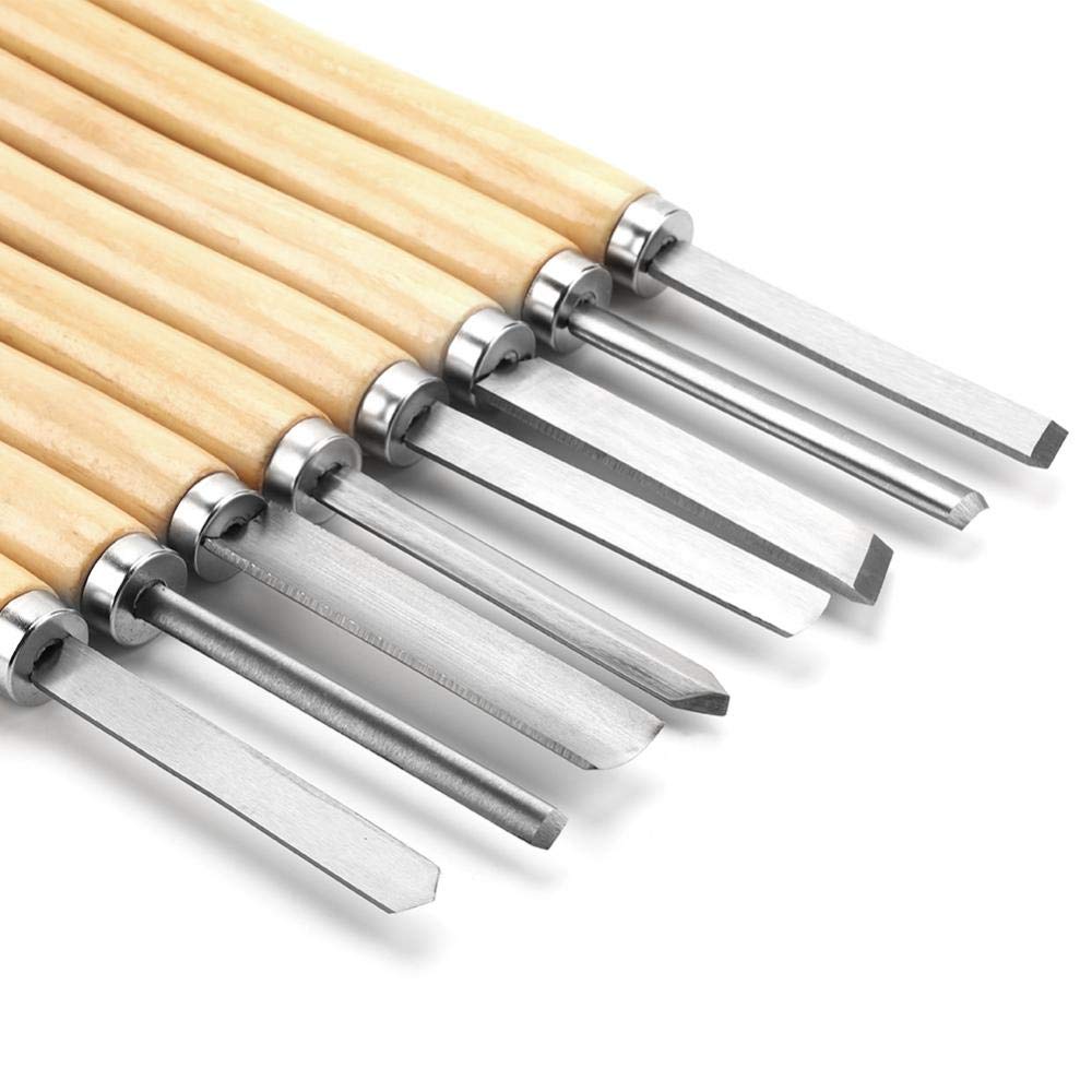 Chisel Set, 8 Pcs/Set Wood Lathe Chisel Set Turning Tools Woodworking Gouge Skew Parting Sheens