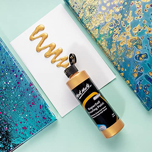 MONT MARTE SuperCell Pouring Paint 240ml - Gold - WoodArtSupply