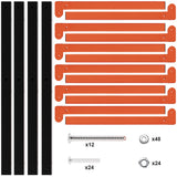 TORACK Lumber Storage Metal Rack, Wood Rack Organizer, 3-Level Wall Mount, Wood Storage System, Durable Sheet Screws, Workshop Rack(2PCAK) TORACK