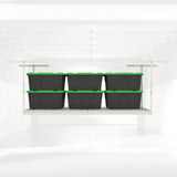MonsterRax Overhead Garage Storage Rack 2x8, Ceiling Mounted Shelving, Adjustable Hanging Organizer, Heavy Duty Steel, 350 Pound Capacity, Color: MonsterRAX Storage Solutions